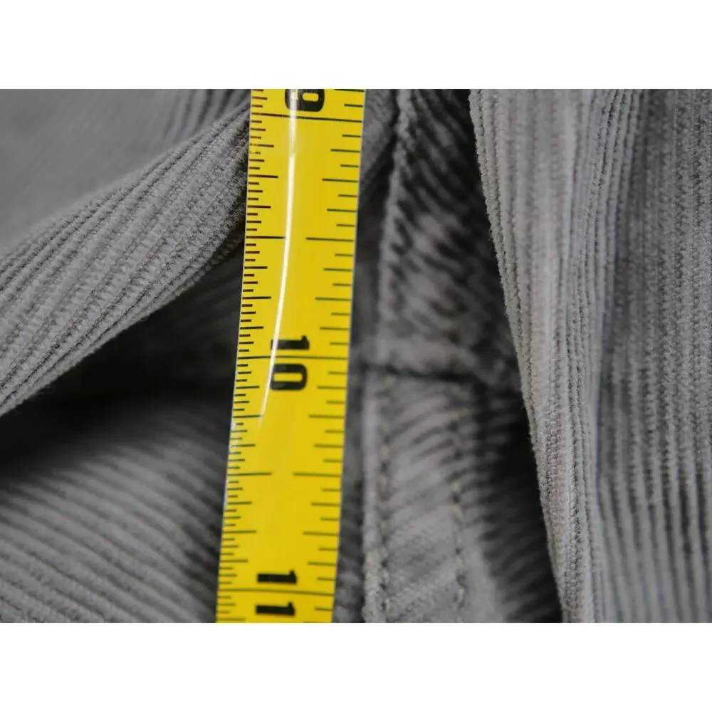J. Crew 484 Slim Fit Corduroy Pants Mens 33 X 30 Gray 100% Cotton